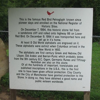 Sign on the right.